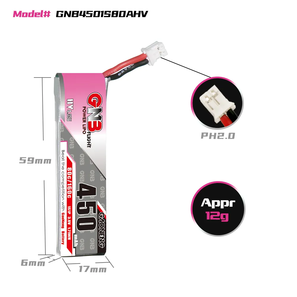 GAONENG GNB 1S 450mAh 80C/160C - Drone Battery 3S recensione e prezzo