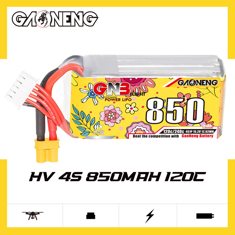 Batteria Lipo GNB 4S 15.2V 850 - Drone Battery 3S recensione e prezzo
