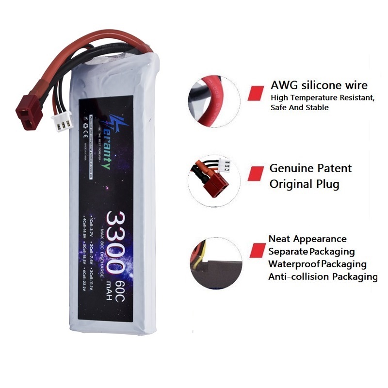 Batteria LiPo 2S 7.4V 3300mAh  - Drone Battery Lipo recensione e prezzo